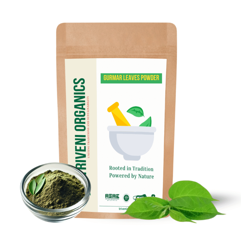Triveni Organics Gurmar Leaves Powder – Natural Supplement for Blood Sugar Management, Weight Loss, and Immunity Support – Pure Gymnema Sylvestre