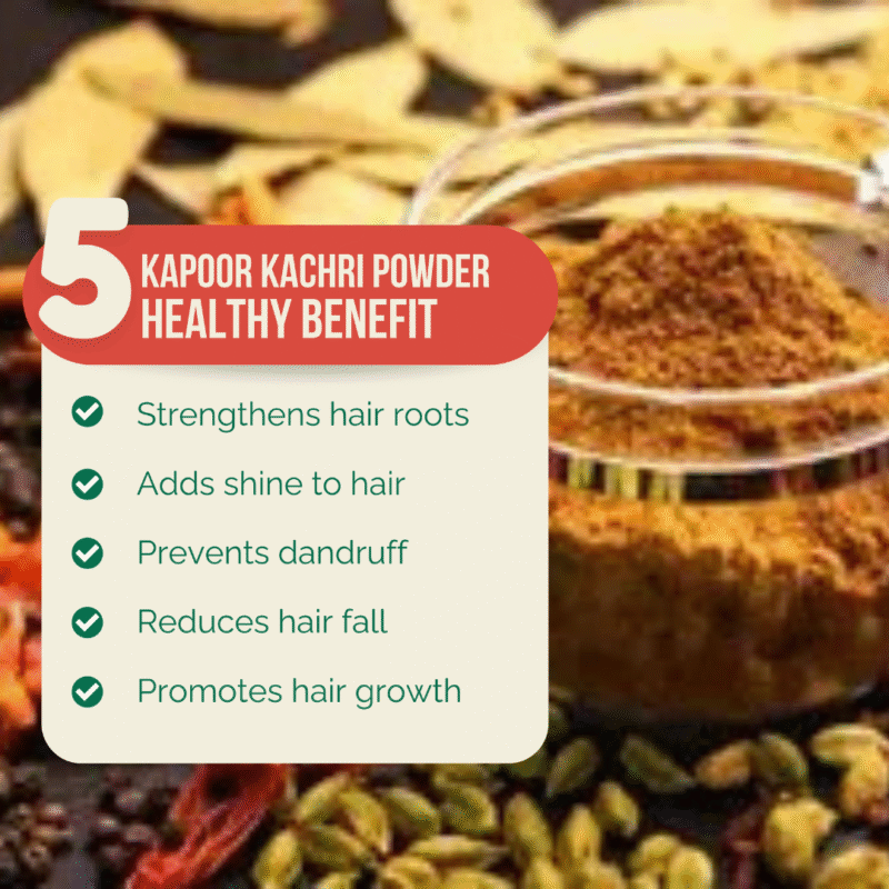 Triveni Organics Kapoor Kachri Powder - Natural Hair Strengthening, Growth & Scalp Health Support - Image 3