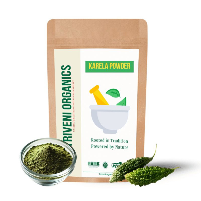 Triveni Organics Karela Powder | 100% Natural Bitter Gourd Powder for Diabetes Care, Liver Detox & Heart Health | Rich in Antioxidants, Vitamins & Minerals