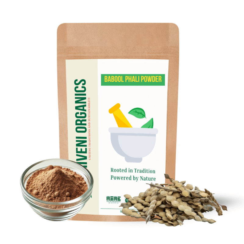 Triveni Organics Babool Phali Powder for Joint Pain | Ayurvedic Acacia Arabica for Vitality & Wellness | 100% Natural & Chemical-Free