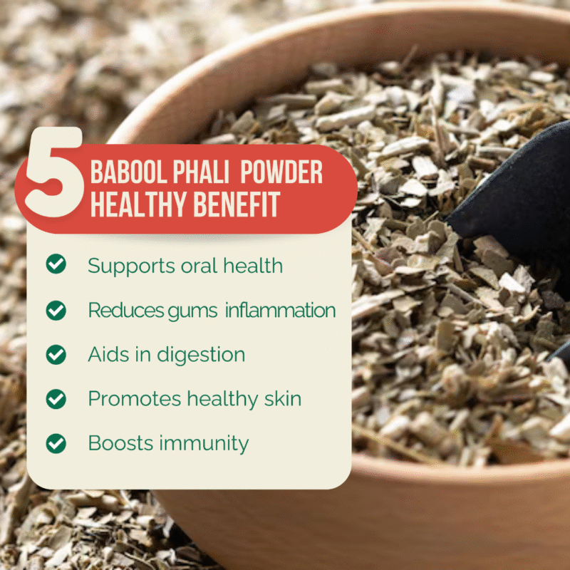 Triveni Organics Babool Phali Powder for Joint Pain | Ayurvedic Acacia Arabica for Vitality & Wellness | 100% Natural & Chemical-Free - Image 3