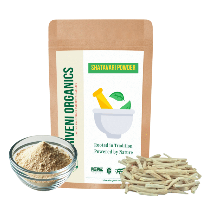Triveni Organics Shatavari Root Powder | Natural Herbal Supplement | Supports Wellness