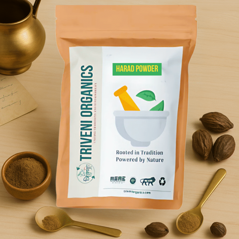 Triveni Organics Pure Harad/Haritaki Powder | Organic Terminalia Chebula | Kadukkai Powder for Digestion, Detox & Immunity Boost | Natural Cleanser & Constipation Relief