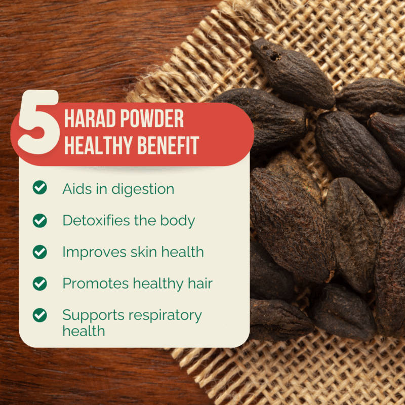 Triveni Organics Pure Harad/Haritaki Powder | Organic Terminalia Chebula | Kadukkai Powder for Digestion, Detox & Immunity Boost | Natural Cleanser & Constipation Relief - Image 3