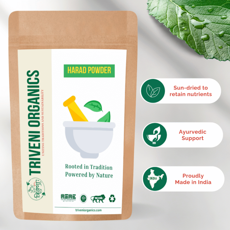 Triveni Organics Pure Harad/Haritaki Powder | Organic Terminalia Chebula | Kadukkai Powder for Digestion, Detox & Immunity Boost | Natural Cleanser & Constipation Relief - Image 4