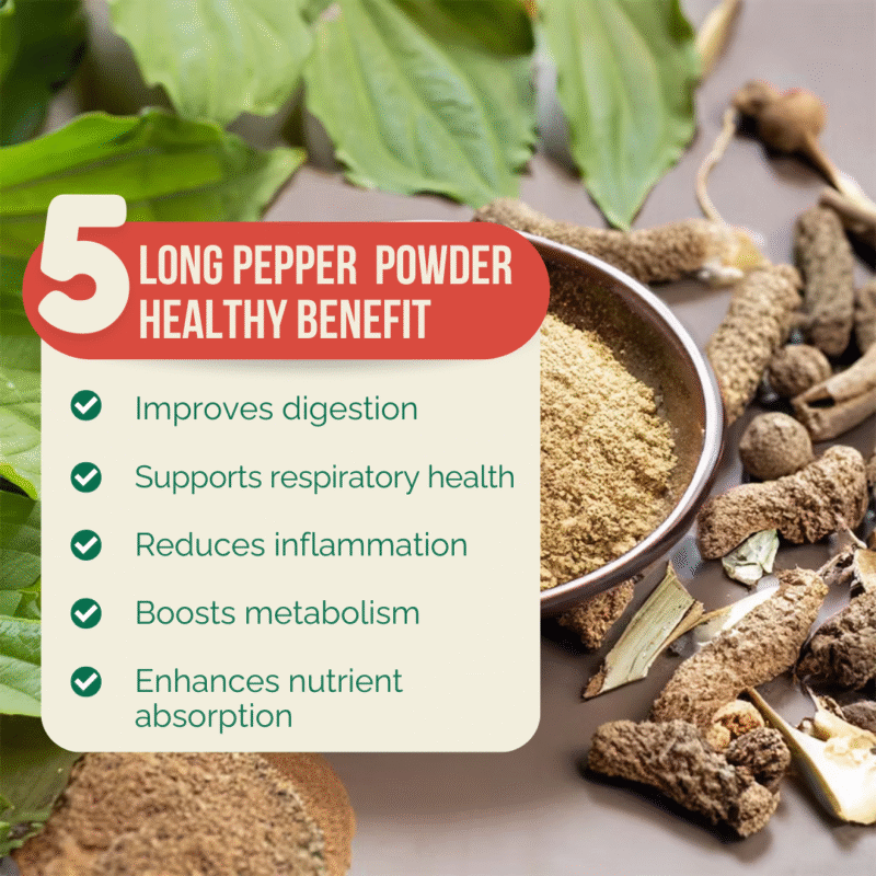 Triveni Organics Long Pepper Powder (Natural Pippali Powder)-Digestive Aid, Metabolism Booster & Immune Support - Image 3