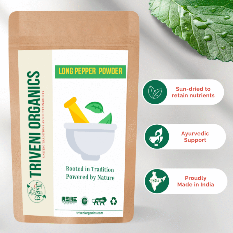 Triveni Organics Long Pepper Powder (Natural Pippali Powder)-Digestive Aid, Metabolism Booster & Immune Support - Image 4