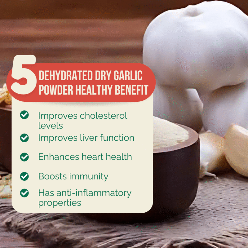 Triveni Organics Dehydrated Dry Garlic Powder - Natural Heart Health, Immunity & Digestive Support - Image 3