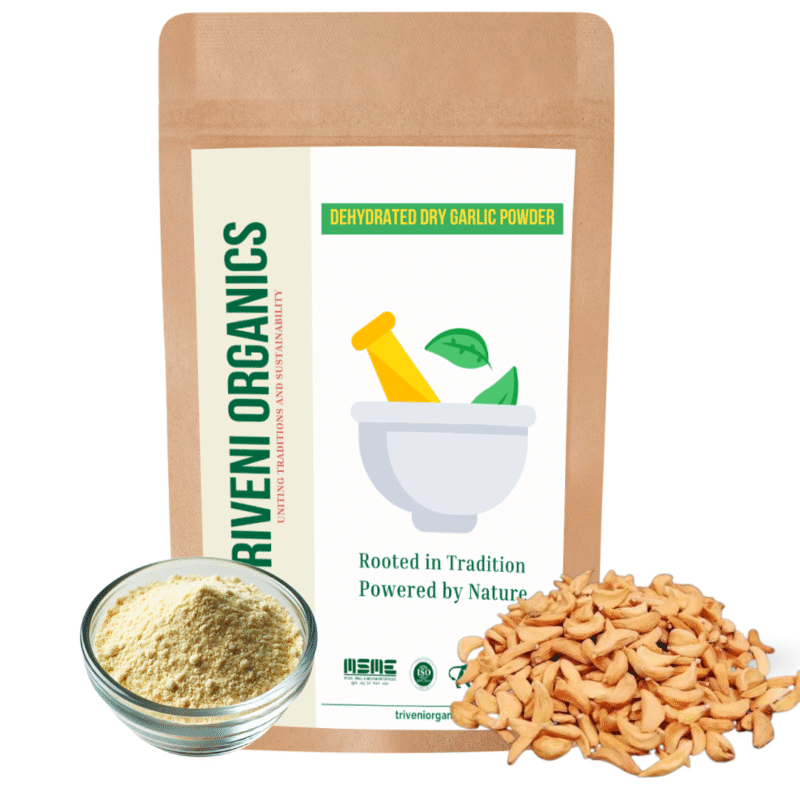 Triveni Organics Dehydrated Dry Garlic Powder – Natural Heart Health, Immunity & Digestive Support