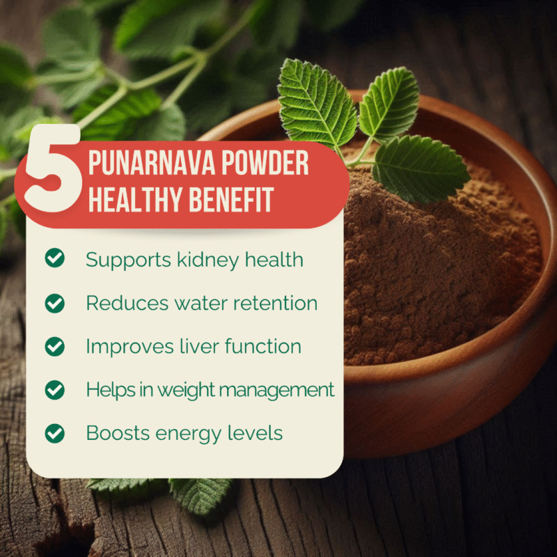 Triveni Organics Pure Punarnava Powder | Organic Boerhavia Diffusa Churna | Ayurvedic Supplement for Liver & Kidney Care | Natural Detox & Wellness Support - Image 3